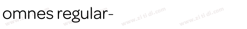 omnes regular字体转换